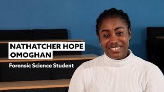 MSc Forensic Science | Student Profile | Nathatcher Hope Omoghan