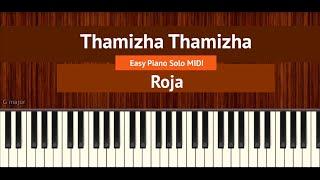 How To Play "Thamizha Thamizha" (Easy) from Roja | Bollypiano Tutorial