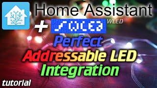 Home Assistant: Controlling Addressable LEDs like any other light! (WLED integration)