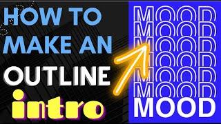 How to Make an Outline Text Intro in Filmora