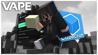 CUBECRAFT BLATANT HACKING WITH VAPE V4 | Fly, Speed, NoFall (Still Bypassing)