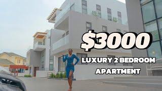 CANTONMENTS LUXURY APARTMENTS: TOURING A FULLY FURNISHED 2 BEDROOM RENTAL UNIT