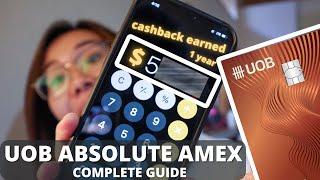 UOB Absolute AMEX Credit Card Detailed Beginners Guide // Best Credit Card for lazy people