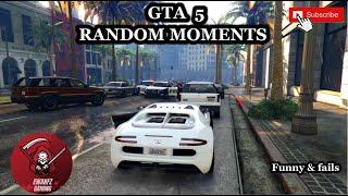 GTA 5 !! RANDOM MOMENTS - FUNNY AND FAILS. PS4 PRO 4K HDR