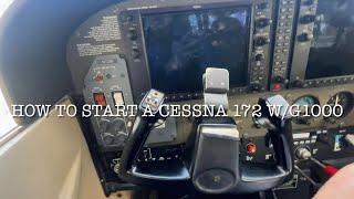 How to START a Cessna 172 W/ G1000!