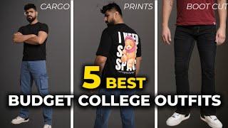 5 Budget College Outfits | College Fashion 2024