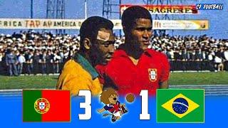 Portugal 3 x 1 Brasil (Pelé x Eusébio) ● 1966 World Cup Extended Goals & Highlights ● HD