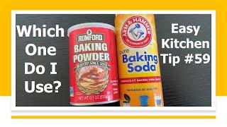 Baking Powder And Baking Soda | Easy Kitchen Tip 59