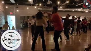 Sara y Jose Carlos dancing at Palladium Salsa Social Houston