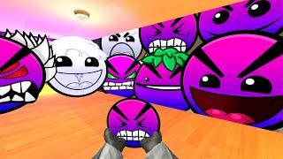 Saving AngryFace From Geometry Dash Emoji "OREO STOLEN" And Lobotomy Dash Nextbot Gmod