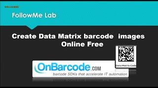 Free Online Data Matrix 2D Barcode Image Generator