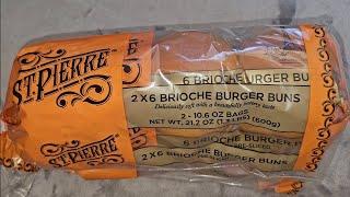 Costco Sale Item Review St. Pierre 2 x 6 Brioche Burger Buns Taste Test