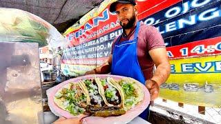 ULTIMATE Street Tacos - Mexican Street Food - Tacos De Cabeza, Barbacoa, Chorizo... THE BEST!!!