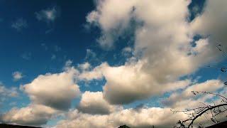 Deep Blue Sky Video Footage Clouds Moving Time Lapse Music HD 1080p60