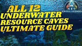 All 12 Hidden Underwater Caves Guide Ark: Survival Ascended The Island