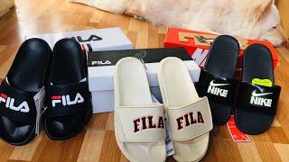 Comfortable Slides | Nike Fila Unboxing