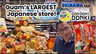 MIDNIGHT SHOPPING at Guam's LARGEST Japanese Store | Shopping for Japanese Snacks & HUGE Haul