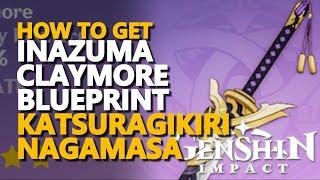 Inazuma Claymore Blueprint Genshin Impact (Katsuragikiri Nagamasa)