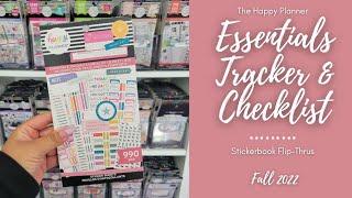 Essential Trackers and Checklists | Sticker Book Flip-Thru | The Happy Planner | Fall 2022