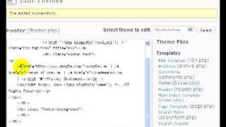 Edit Wordpress Footer