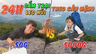 24h Cắm Trại Leo Núi Theo Số Ký Kilogram | Leo Núi Mang Balo 500g vs 50000g