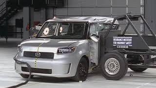 2008 Scion xB side IIHS crash test