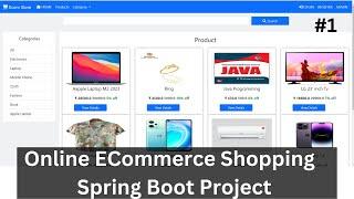 #1 Online Ecommerce Spring Boot Project Tutorials