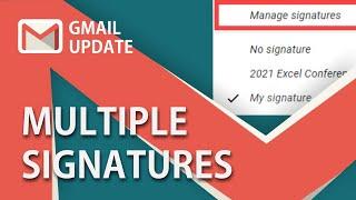 Multiple Signatures in Gmail by Chris Menard