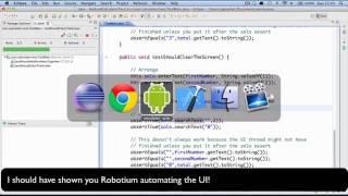 Automated UI Tests for native Android Apps Using Robotium