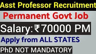 GOVT PERMANENT ASSISTANT PROFESSOR & ASSISTANT LIBRARIAN RECRUITMENT 2021 I UGC 7th PAY SCALE GOVT