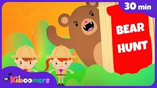 Going on a Bear Hunt & More Action Songs | 30+ min Comp | The Kiboomers Kids Songs & Nursery Rhymes