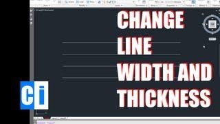 AutoCAD Tutorial: How to Change Line Thickness (Width)