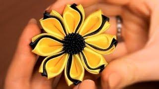 Flower Kanzashi DIY Video Tutorial  Anastasia Kulikova