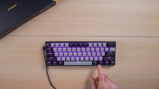 E-YOOSO z11 Compact Gaming Keyboards Under $30 with hot-swappable design and Fascinating LED Lights.