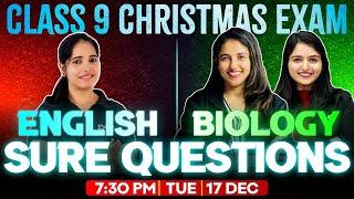 Class 9 English & Biology  Christmas Exam  | Sure Questions | Exam Winner Class 9