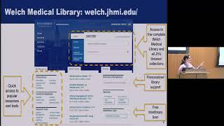 Overview of Welch Medical Library Resources for Faculty with Jaime Blanck and Anne Seymour