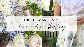 Thrift, Make, Style - Thrift Decor and Project Pieces With Me!