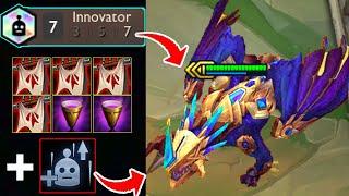 " I Build Dragon! " with full 6 item + Self Repair & 7  Innovator | TFT Set 6.5