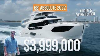 HUGE Living Space: 68 Absolute Yacht Walkthrough [$3,999,000]