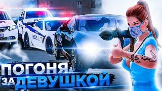  ПОГОНЯ ЗА ДЕВУШКОЙ НА AMAZING RP! ОПАСНЫЙ ПРЕСТУПНИК! (GTA CRMP)