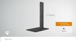 How to install the Nedis Universal Swivel Table Top TV Stand - TVSM2040BK