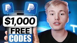 *NEW* Free PayPal $1,000 Codes 2024! Get $1000+ PayPal Cash Codes for FREE (HURRY)