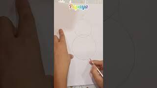 How to drow papaya #stepbystep #drawingideas #2024#easydrawing #RK Art