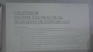 Video 1 Income Tax Numerical Autumn 2023