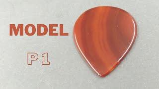 Stone Pick Guitar, Agate Pick: MOD P1 Corniola