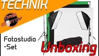 Softbox + Greenscreen für Effekte Kit Unboxing Test Review Setup für Youtuber Deutsch - Das Monty