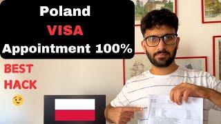 How to book Poland Visa Embassy Appointment | Best tip to get Poland visa appointment