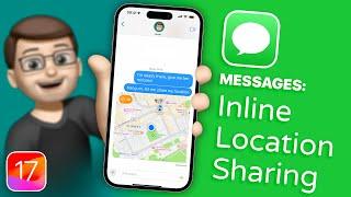 Share your Current Location Easily in an iMessage Conversation on iOS 17