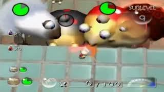 Olimar fighting bulborbs