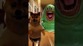 Cute dog vs Slime monster  #dog # funny #cartoon